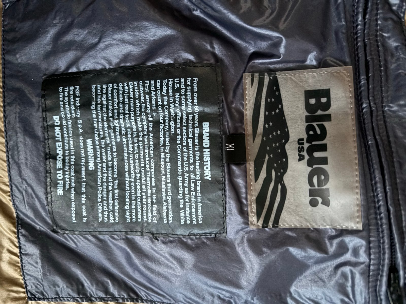 Blauer USA Heren Donsjack - Maat XL, Ophalen of Verzenden, Zo goed als nieuw, Maat 56/58 (XL), Blauw