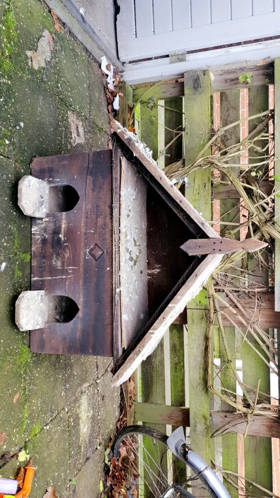duivenhok met volière, Dieren en Toebehoren, Vogels | Hokken en Kooien, Ophalen of Verzenden, Gebruikt, Hout, Volière