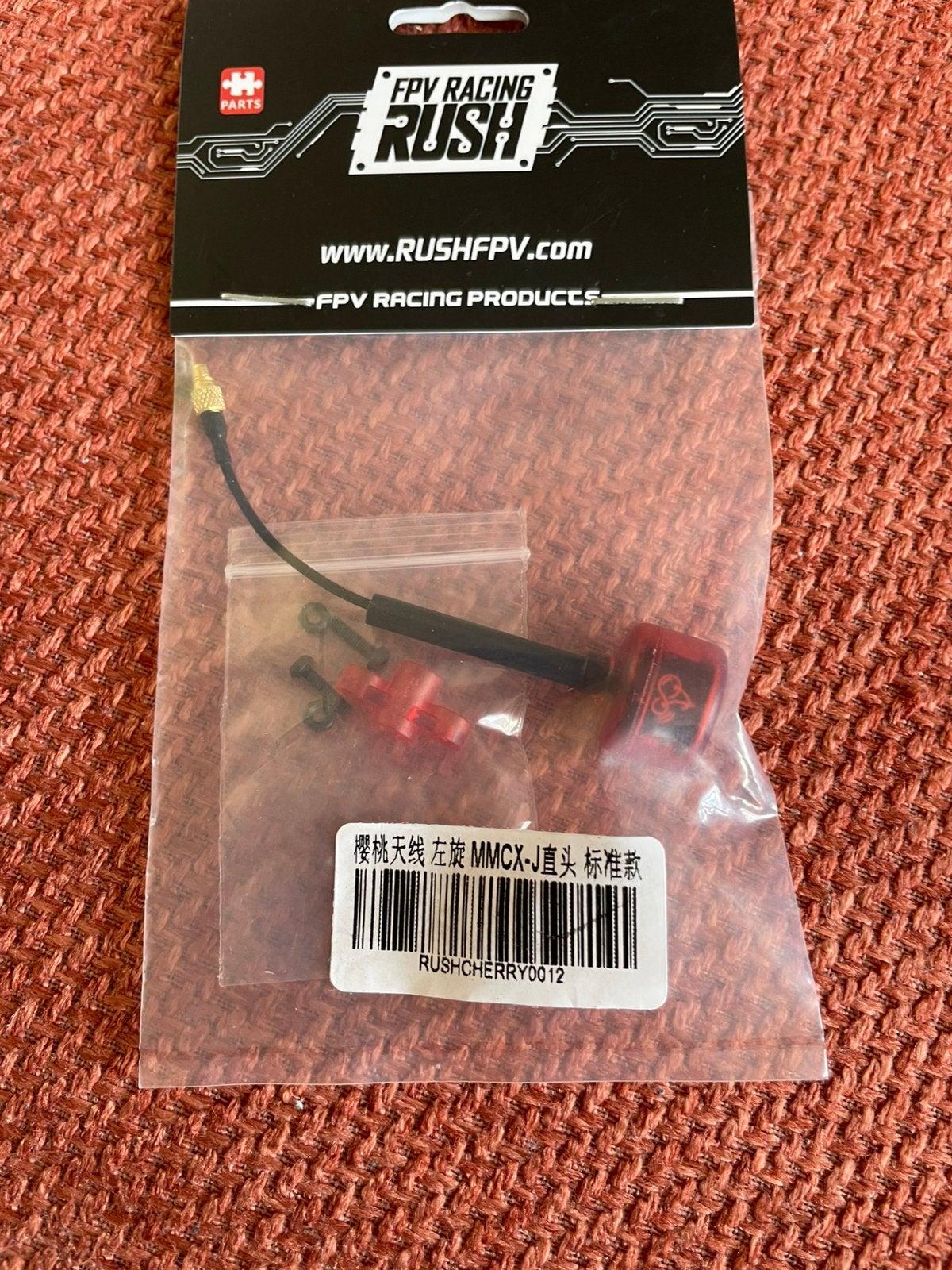 RUSHFPV CHERRY RED mmcx-j antenne, LHCP. VOOR DE FPV DRONE!, Telecommunicatie, Ophalen, Nieuw, Antenne