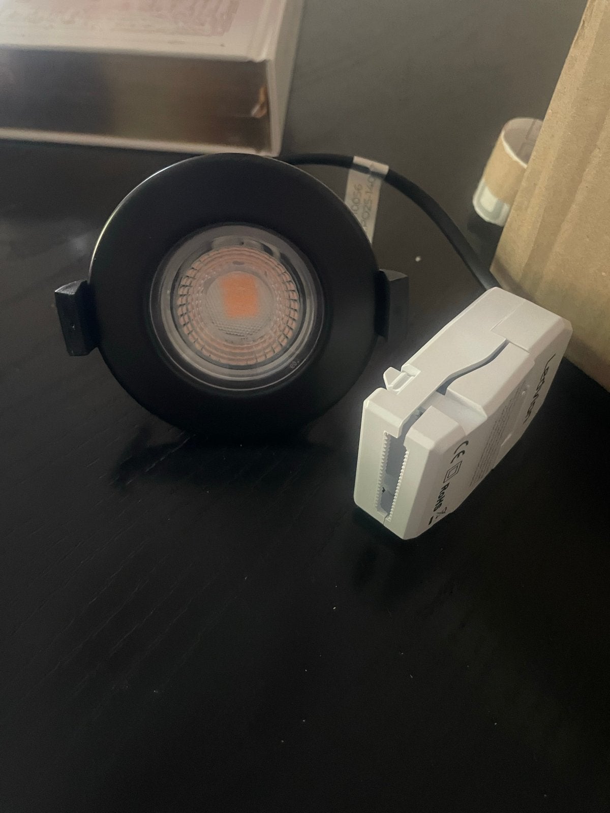 Ledvion Dimbare LED Inbouwspot Zwart - 5W - 2700K, Ophalen of Verzenden, Nieuw, Plafondspot of Wandspot