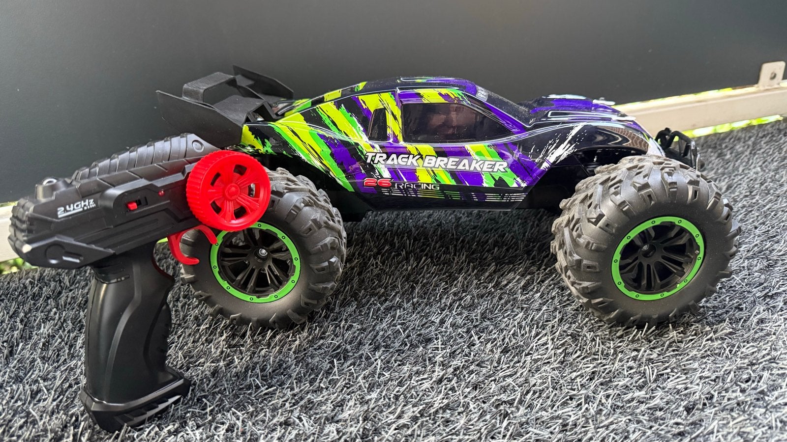 RC Auto Offroad Track Breaker met Afstandsbediening, Gebruikt, Auto offroad, RTR (Ready to Run), Overige schalen