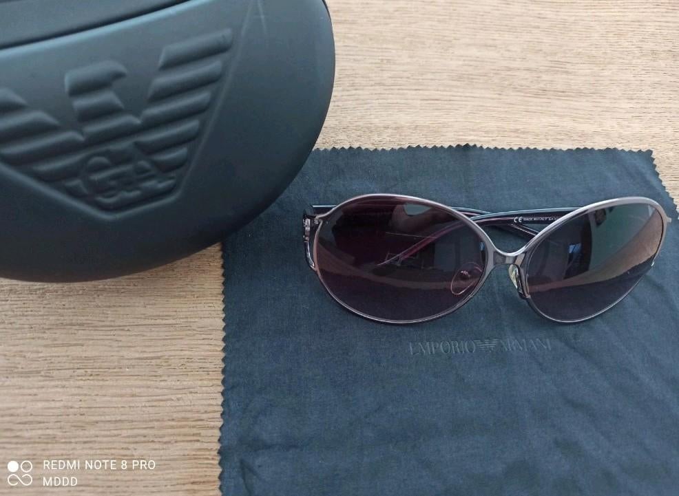 Emporio Armani Zonnebril met Hoesje, Zonnebril, Overige kleuren, Gianni Versace, Nieuw