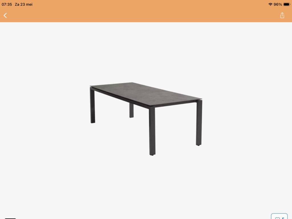 4SO GOA dinning tafel nieuw in doos, Tuin en Terras, Tuintafels, Ophalen, Nieuw, Rechthoekig, Aluminium