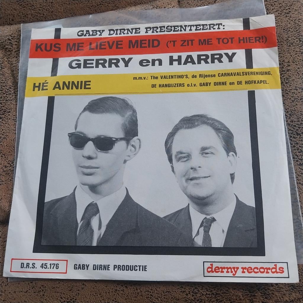 Gerry en Harry - Kus Me Lieve Meid / Hé Annie (Single), Ophalen of Verzenden, Gebruikt, Nederlandstalig