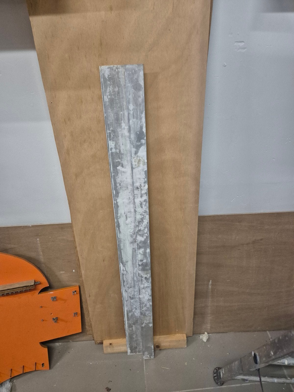 Stucrij - Aluminium afrijlat voor stucwerk, Ophalen of Verzenden, Gebruikt, Overige typen, Overige merken