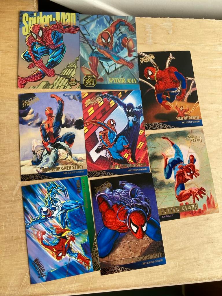 Spider-Man verzamelkaarten - Diverse edities, Ophalen of Verzenden, Zo goed als nieuw