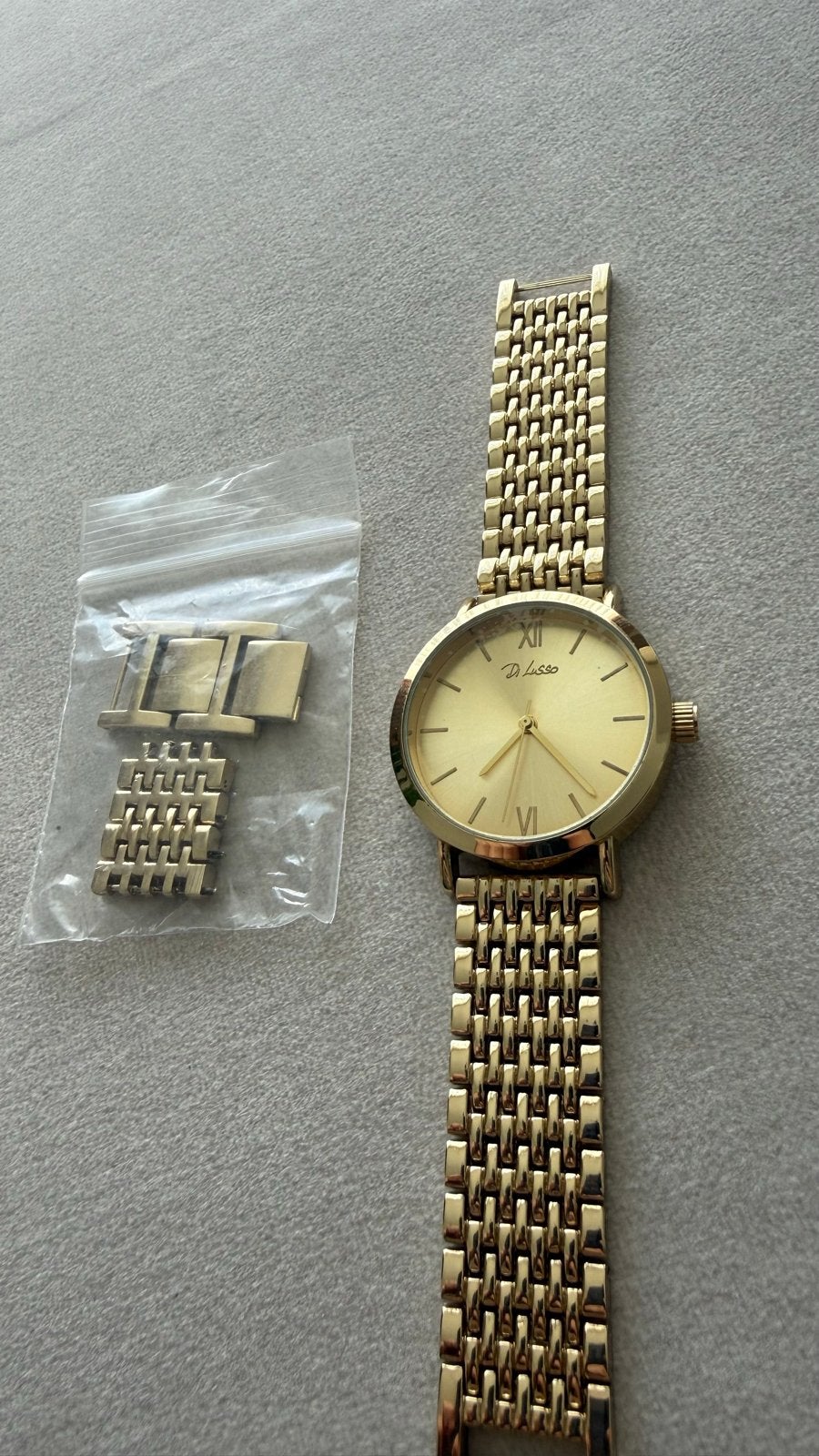 Di Lusso Horloge Goudkleurig - Elegant Polshorloge, Overige merken, Staal, Polshorloge, Ophalen of Verzenden