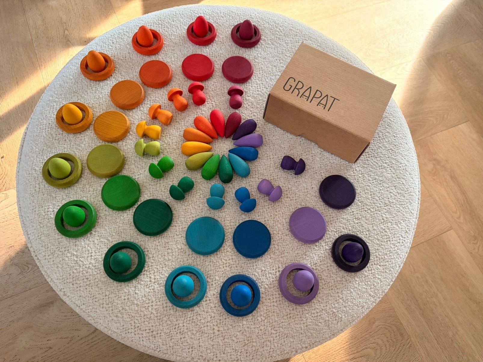 Grapat regenboog mandela 60 stuks!, Ophalen of Verzenden, Nieuw