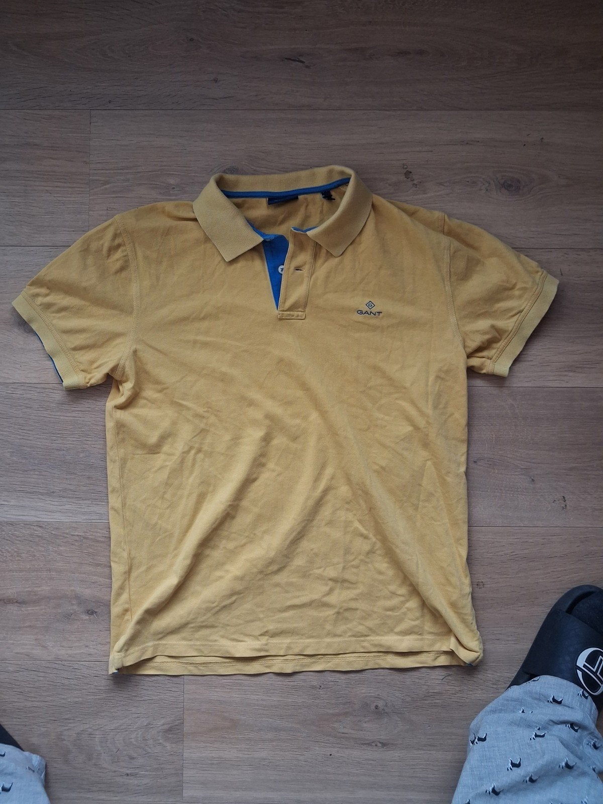 Stijlvolle Gele Gant Polo Maat L - Casual Eyecatcher, Maat 52/54 (L), GANT, Geel, Ophalen of Verzenden