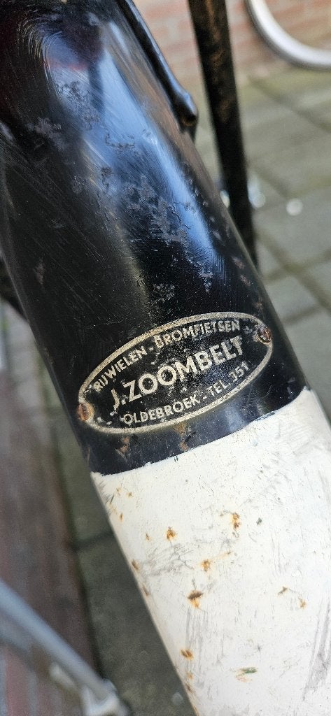 1935 -1942 Antieke omafiets, Veeno Bedum, werkend licht, Fietsen en Brommers, Ophalen, Terugtraprem, Veeno Beedum Nederland, Jaren '30