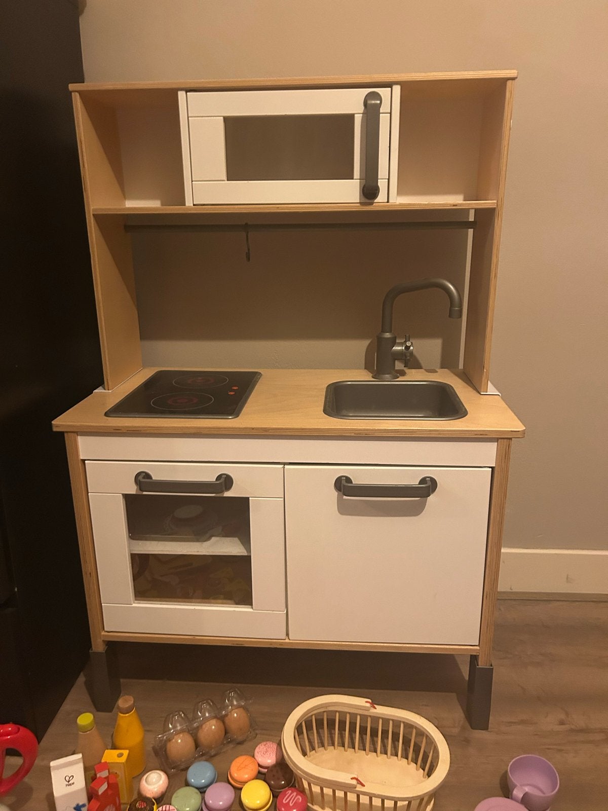 IKEA Speelkeuken met uitgebreide houten accessoires, Ophalen, Gebruikt, Hout, Speelkeuken