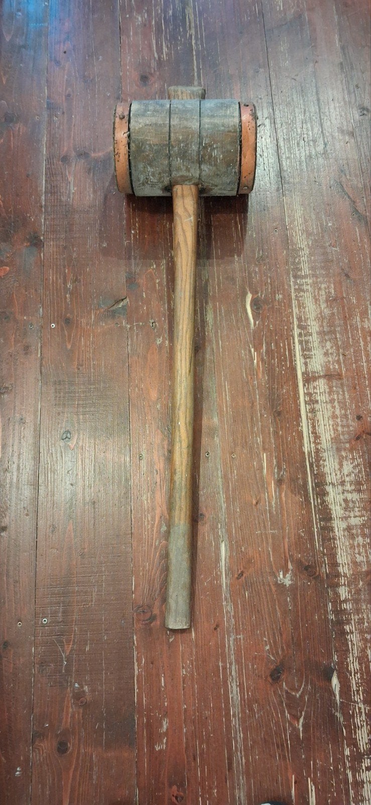 Vintage houten hamer - Decoratief of voor zwaar werk, Ophalen