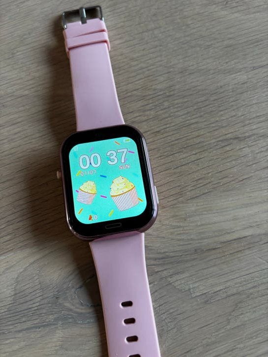 Smartwatch Kind - Roze, met camera, Ophalen, Stappen, Zo goed als nieuw, Roze