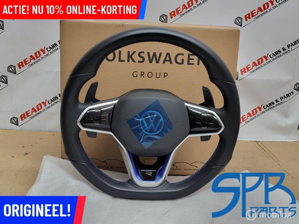 Stuurwiel STUUR VW Golf 8 VIII R + AIRBAG NIEUW F1 FLIPPER, Auto-onderdelen, Volkswagen, Nieuw, Ophalen of Verzenden, Volkswagen