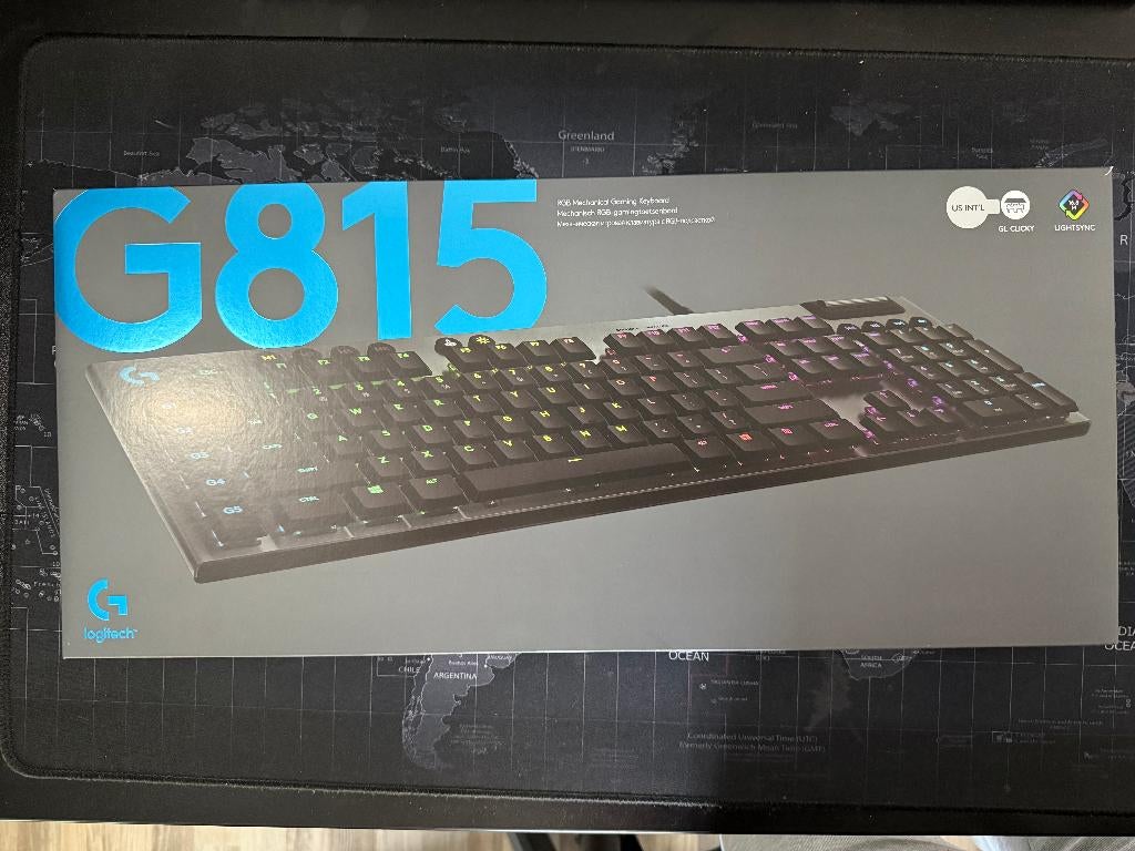 Logitech G815 LIGHTSYNC RGB Mechanisch Toetsenbord, Computers en Software, Toetsenborden, Zo goed als nieuw, Qwerty, Bedraad, Ergonomisch