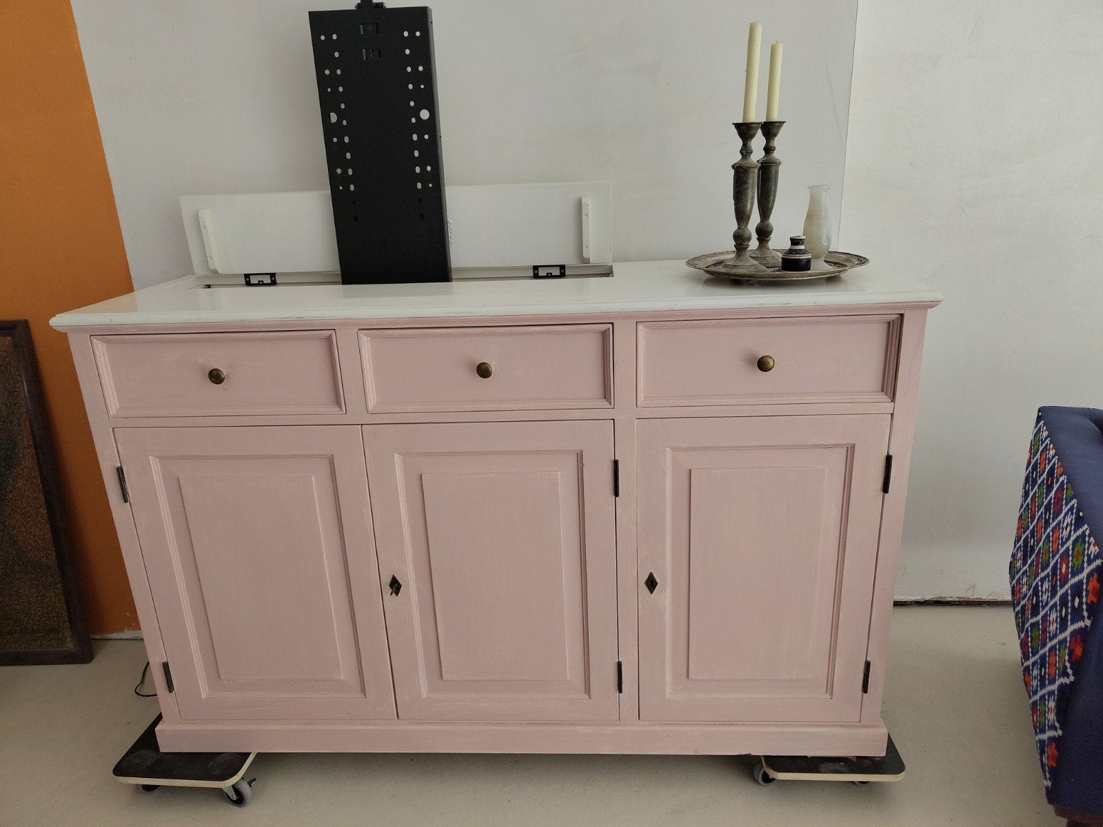 Dressoir met tv lift, Ophalen, Gebruikt, 150 tot 200 cm, Minder dan 100 cm