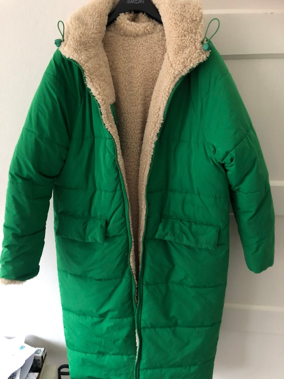 Te koop: warme winterjas, groen, maat M, Ophalen of Verzenden, Zo goed als nieuw, Maat 38/40 (M), Groen