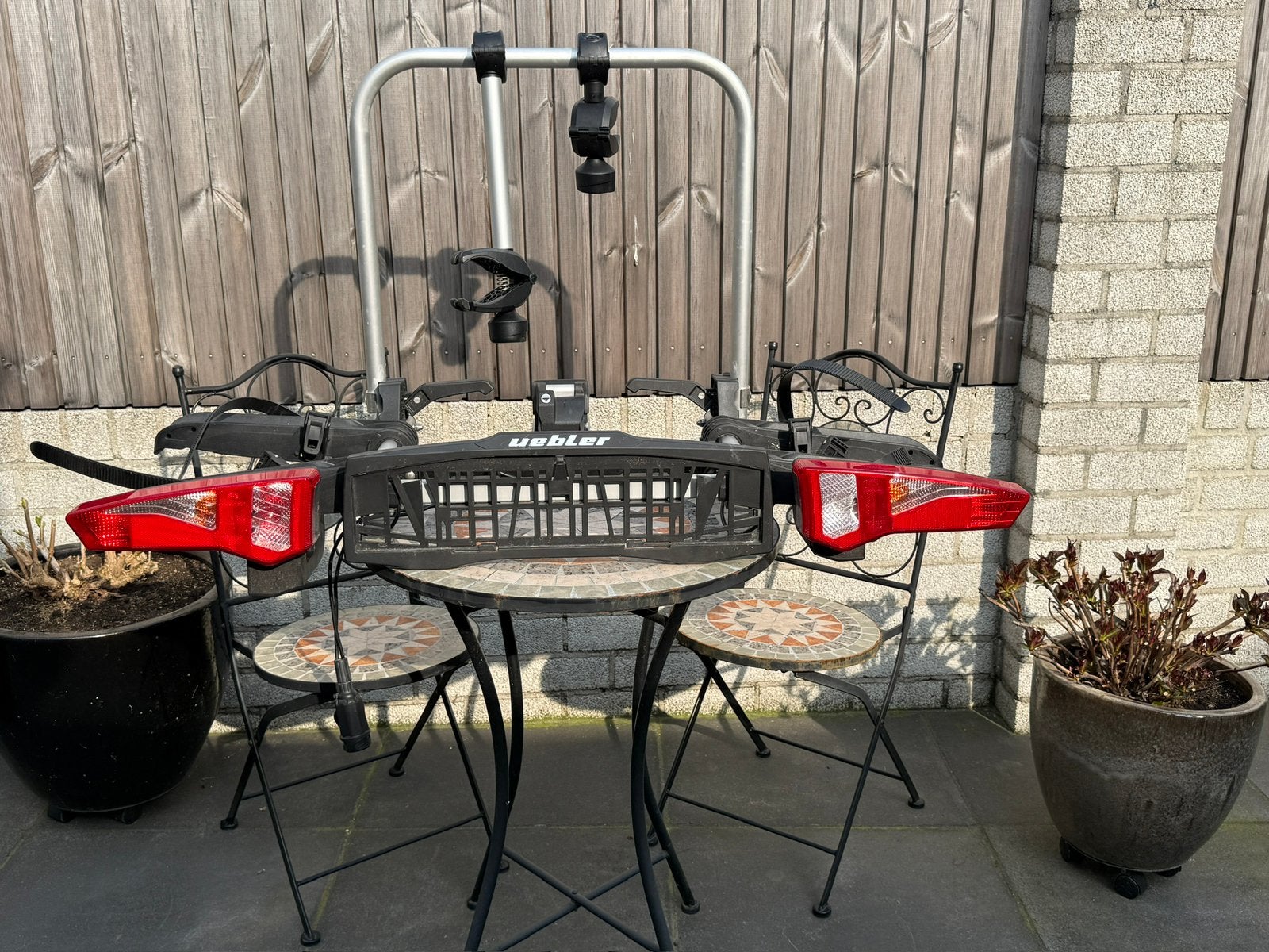 Fietsendrager voor 2 fietsen Uebler F24, Ophalen, Elektrische fiets, Zo goed als nieuw, 2 fietsen