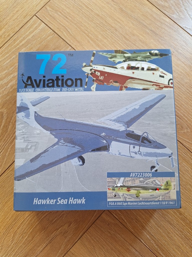 Diecast 1:72 1/72 72 Aviation Hawker Sea Hawk FGA.6 860 Sqn, Overige merken, 1:72 tot 1:144, Ophalen of Verzenden, Zo goed als nieuw