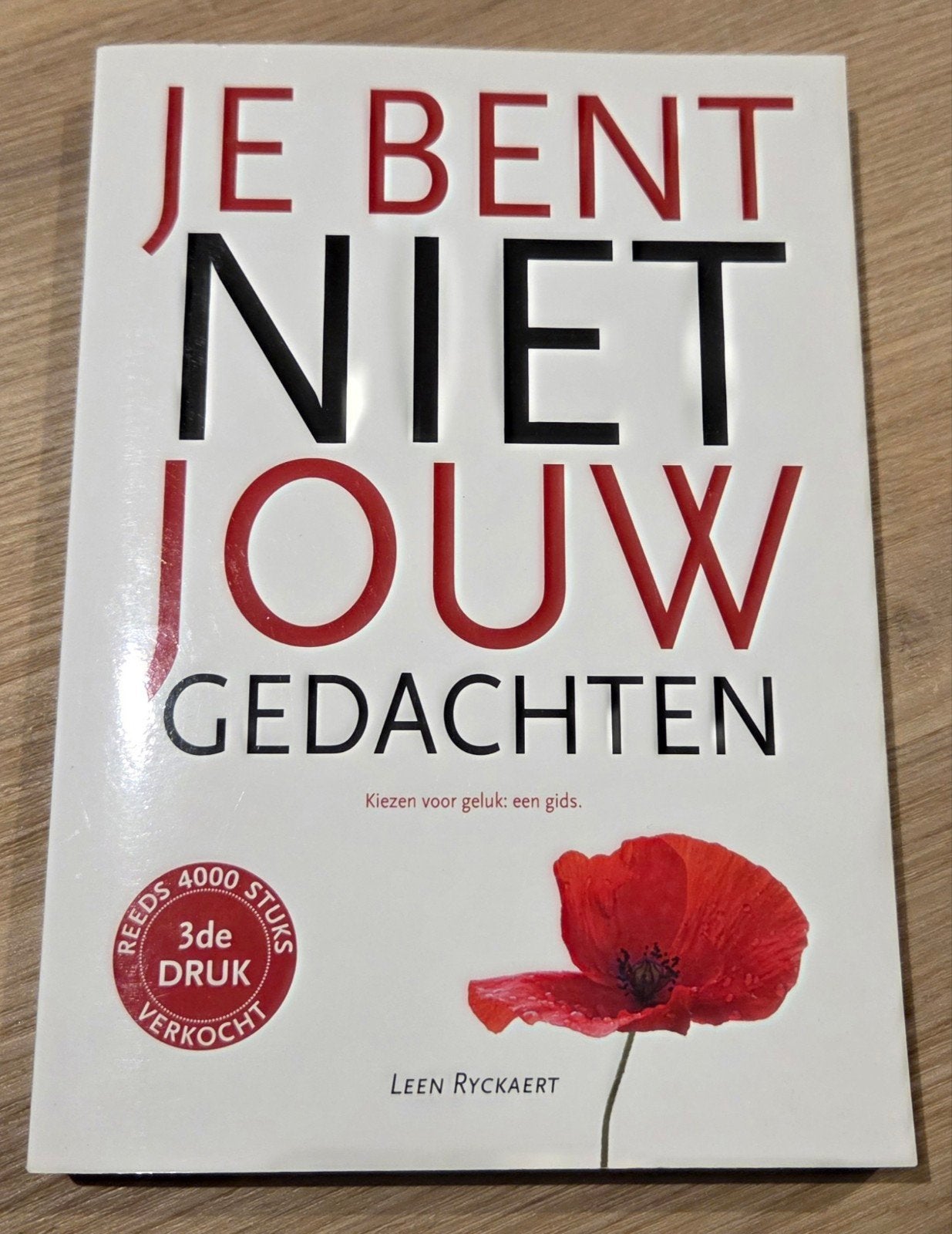 Je Bent Niet Jouw Gedachten - Leen Rycka - Nieuwert (3e druk, Boeken, Ophalen of Verzenden, Nieuw, Overige onderwerpen, Leen Ryckaert