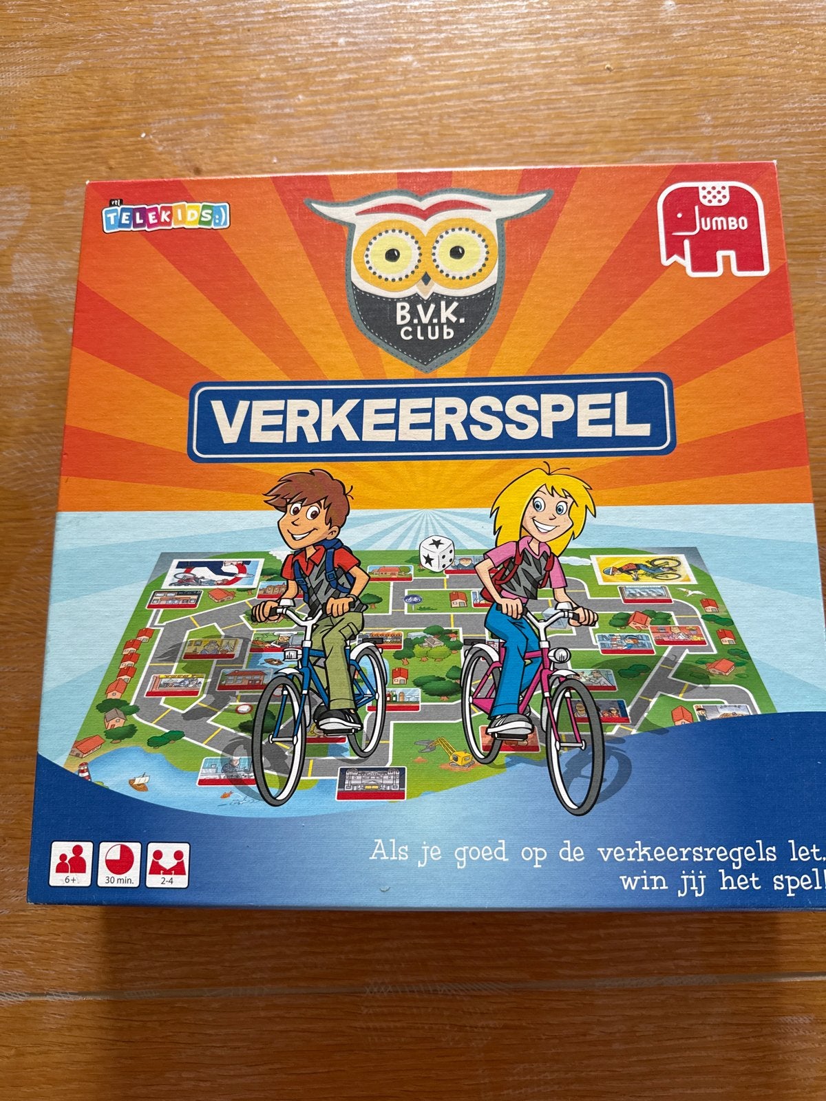Jumbo Telekids Verkeersspel, Hobby en Vrije tijd, Drie of vier spelers, Ophalen of Verzenden, Zo goed als nieuw