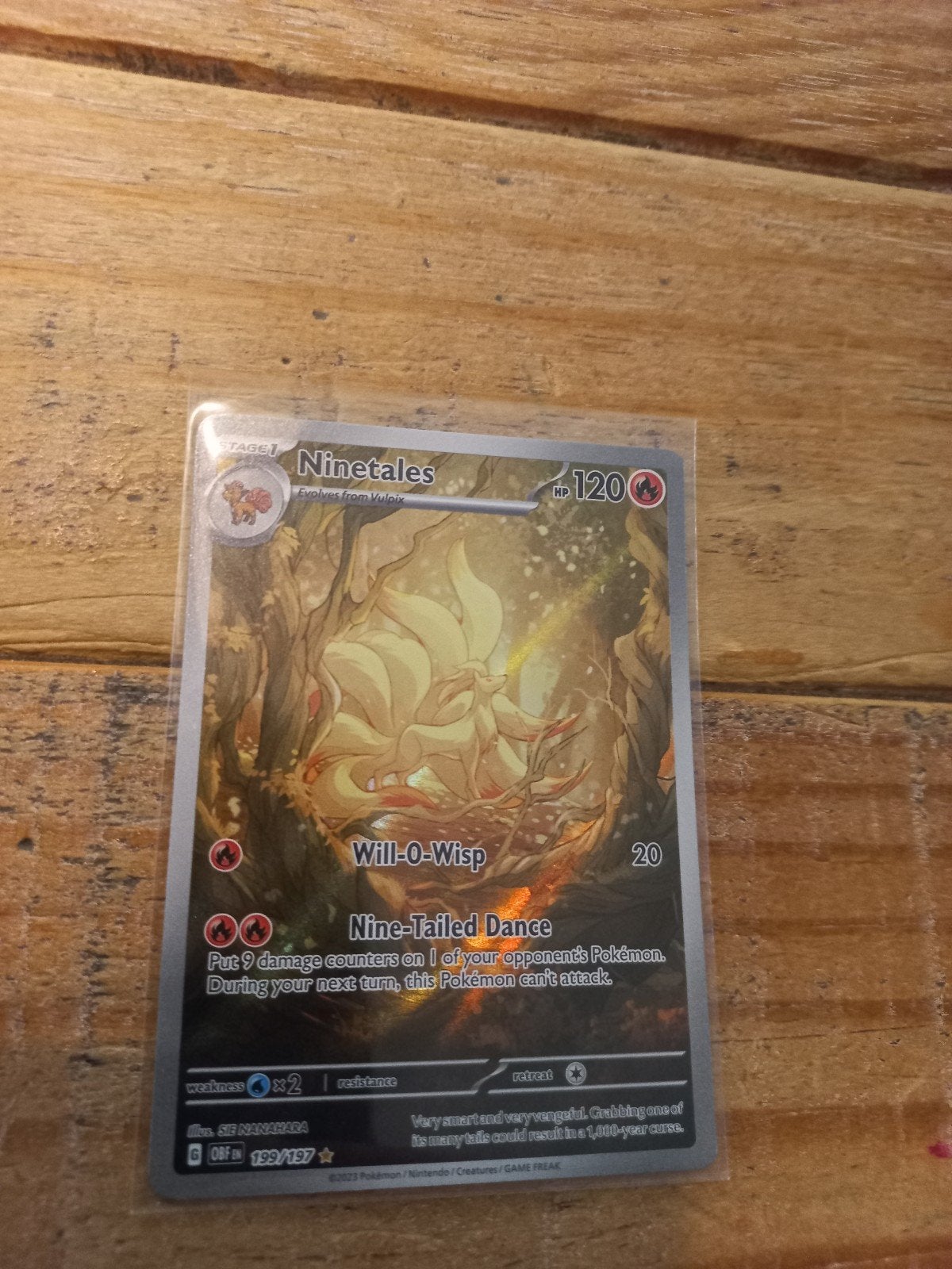 ninetales 199/197, Ophalen of Verzenden, Nieuw, Losse kaart, Foil