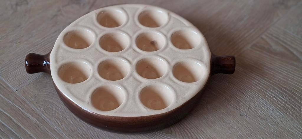 Escargot pan, Huis en Inrichting, Keuken | Servies, Keramiek, Ophalen of Verzenden, Overige stijlen, Schaal of Schalen