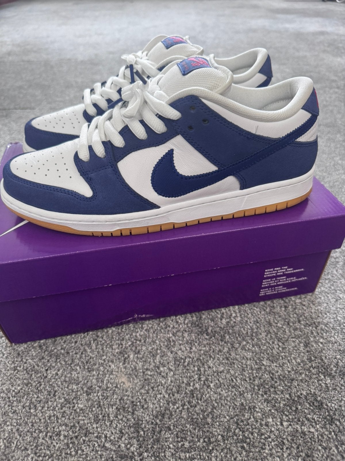 Nike SB dunk Low Los Angeles Dodgers | 43, Blauw, Ophalen of Verzenden, Sneakers of Gympen, Zo goed als nieuw