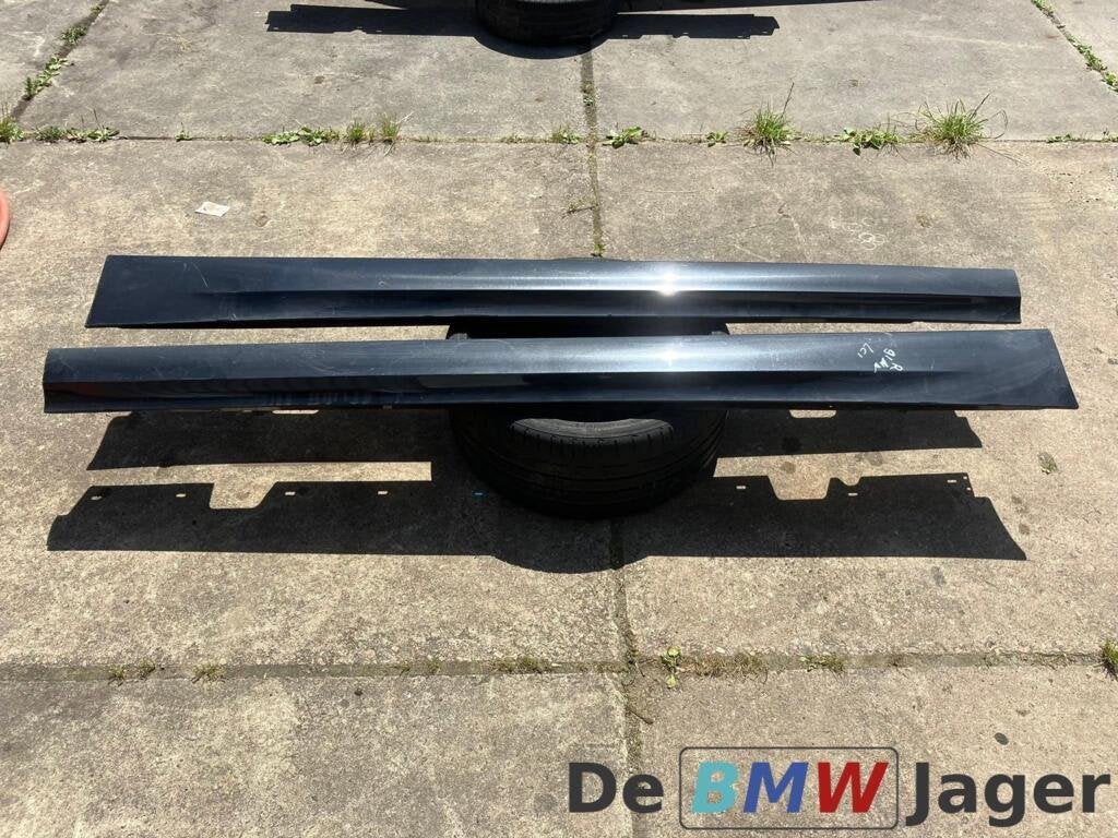 Sideskirt set zwart BMW 3-serie E90 & E91 LCI 51777202652, Gebruikt, Ophalen of Verzenden, BMW