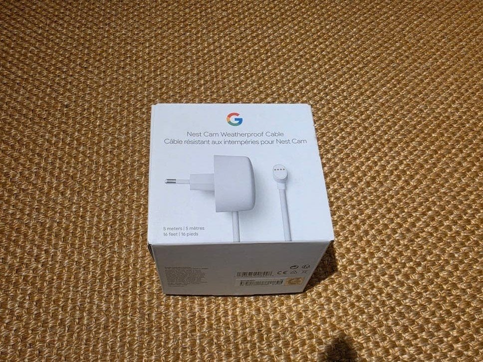Google Nest Cam Weerbestendige Kabel - 5 meter, Audio, Tv en Foto, Ophalen of Verzenden, Nieuw