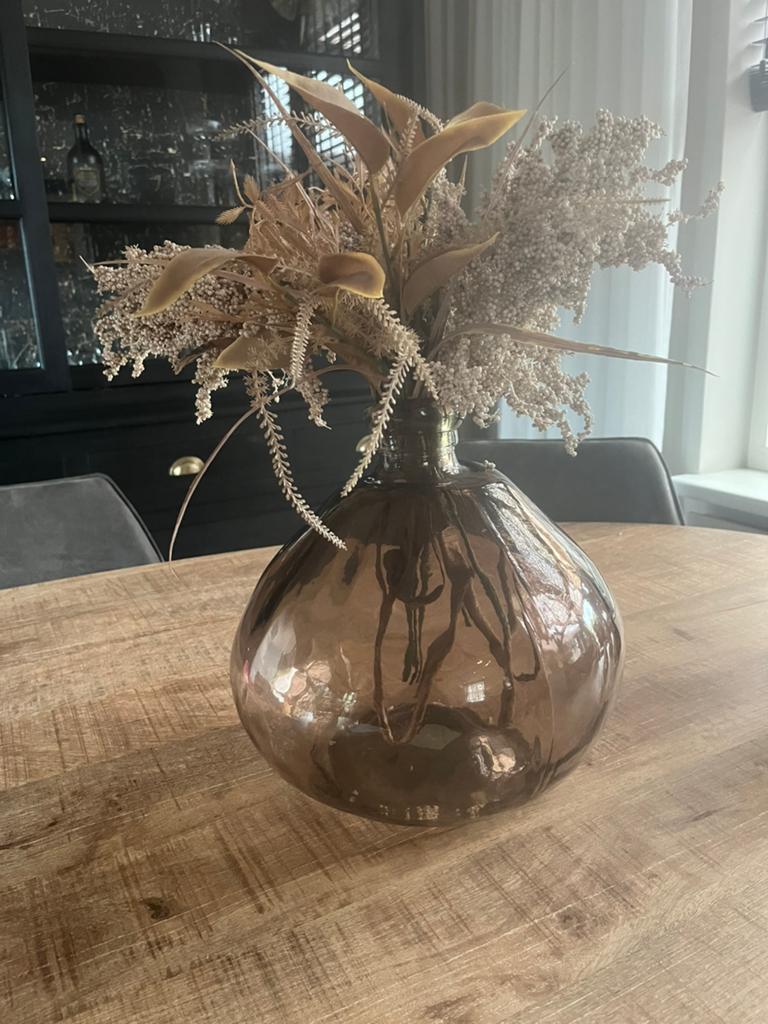 Prachtige vaas inclusief bloemen/kunsttakken, Ophalen of Verzenden, Zo goed als nieuw