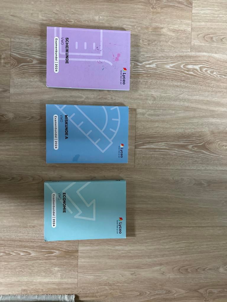 Lyceo Examenbundels VWO 2024: Scheikunde, Wiskunde A, Econom, Boeken, Schoolboeken, Ophalen of Verzenden, Zo goed als nieuw, VWO