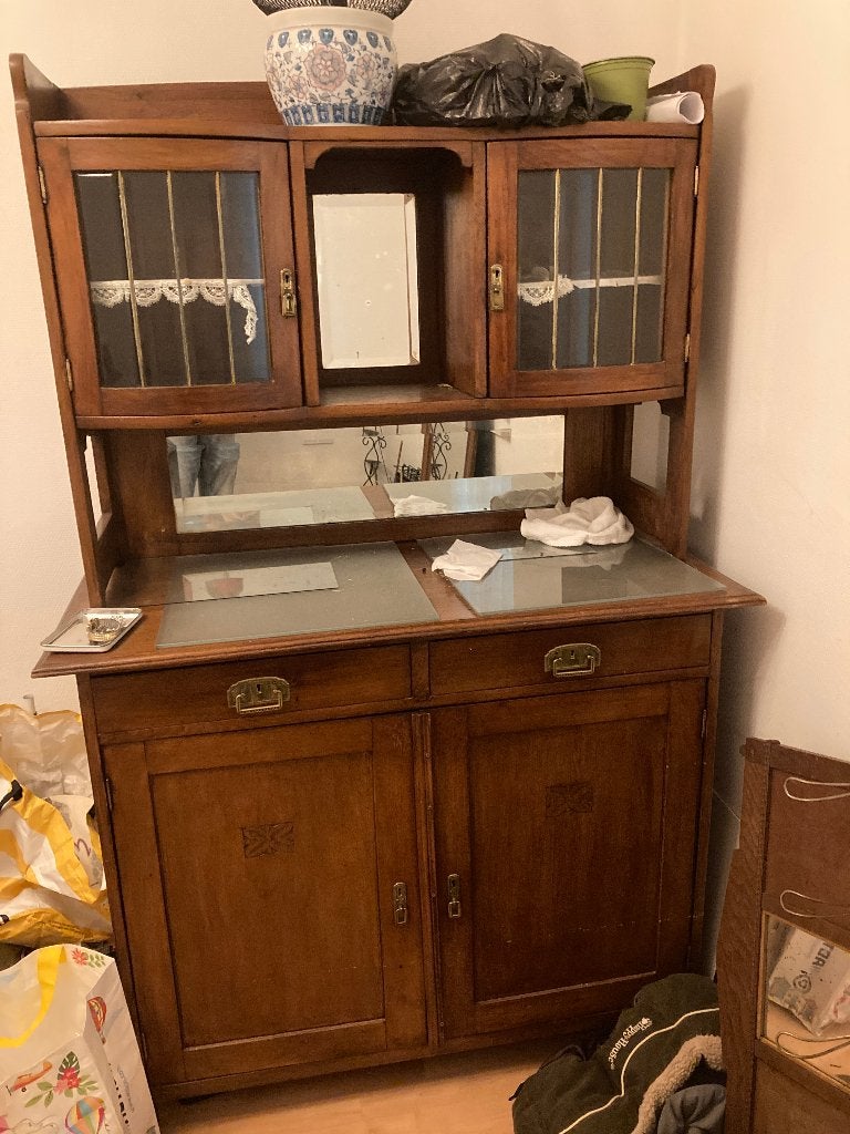 Buffetkast oud, Ophalen, Gebruikt, 100 tot 150 cm, Met lade(s)