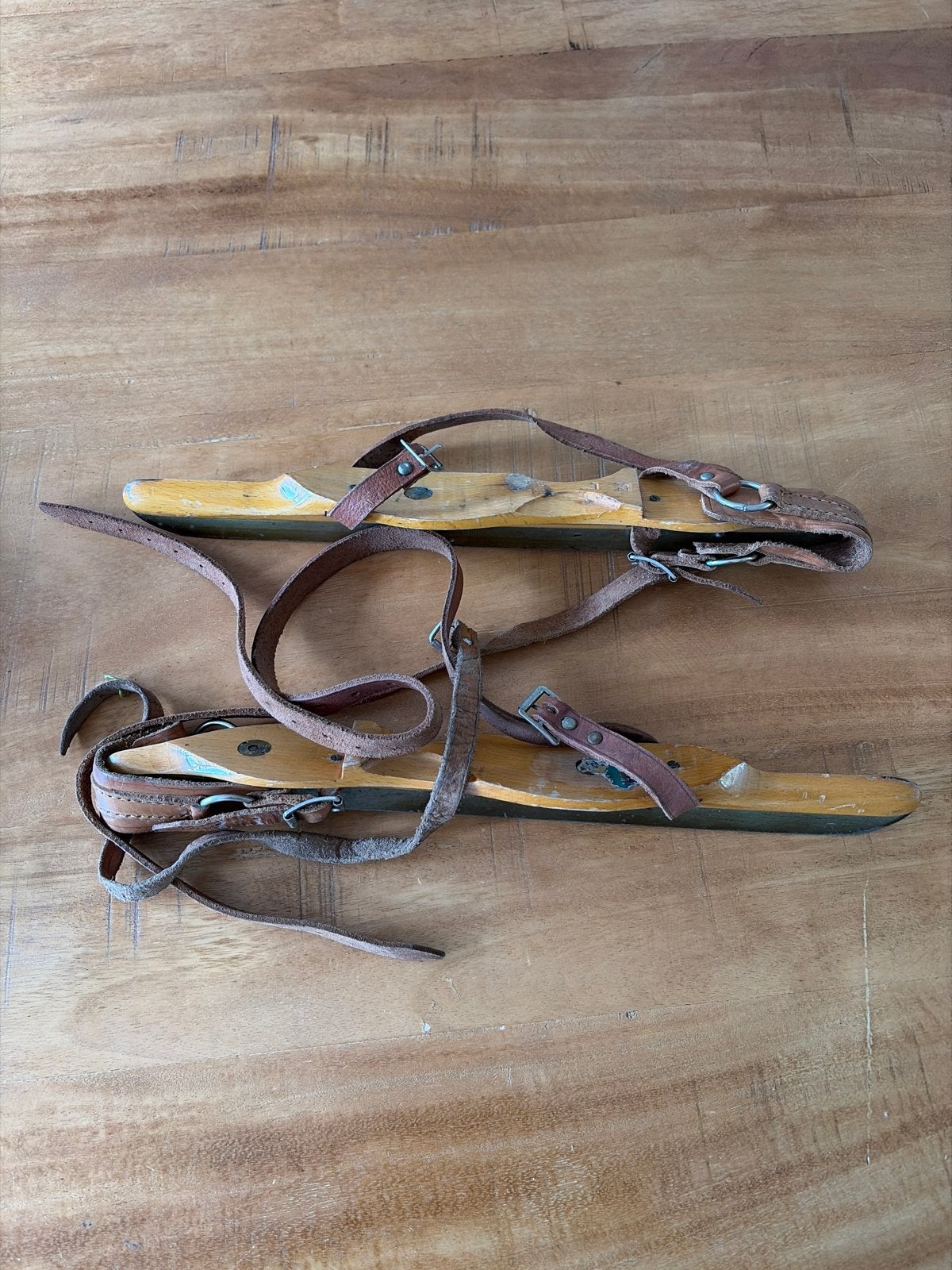 Vintage houten schaatsen, Friese doorlopers., Gebruikt, Friese doorlopers, Ophalen, Overige merken