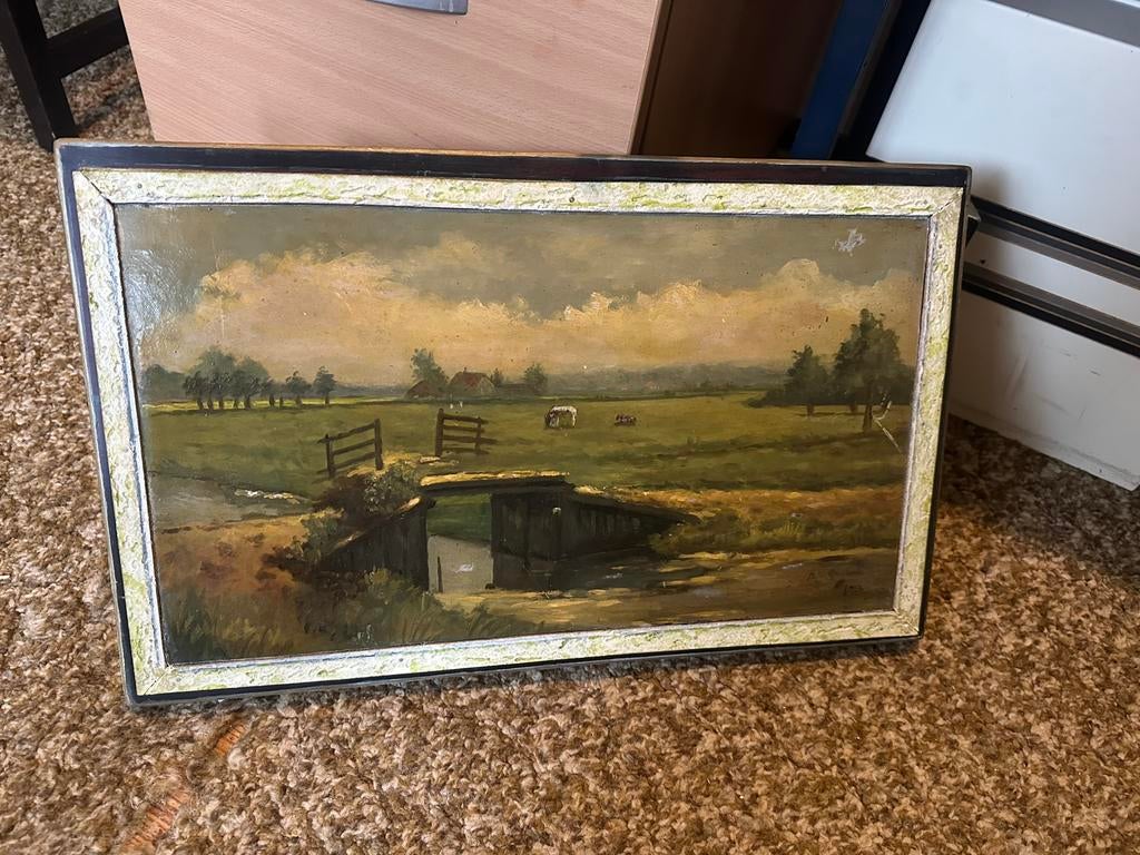 Schilderij b.w. Lengkeek, Antiek en Kunst, Ophalen of Verzenden