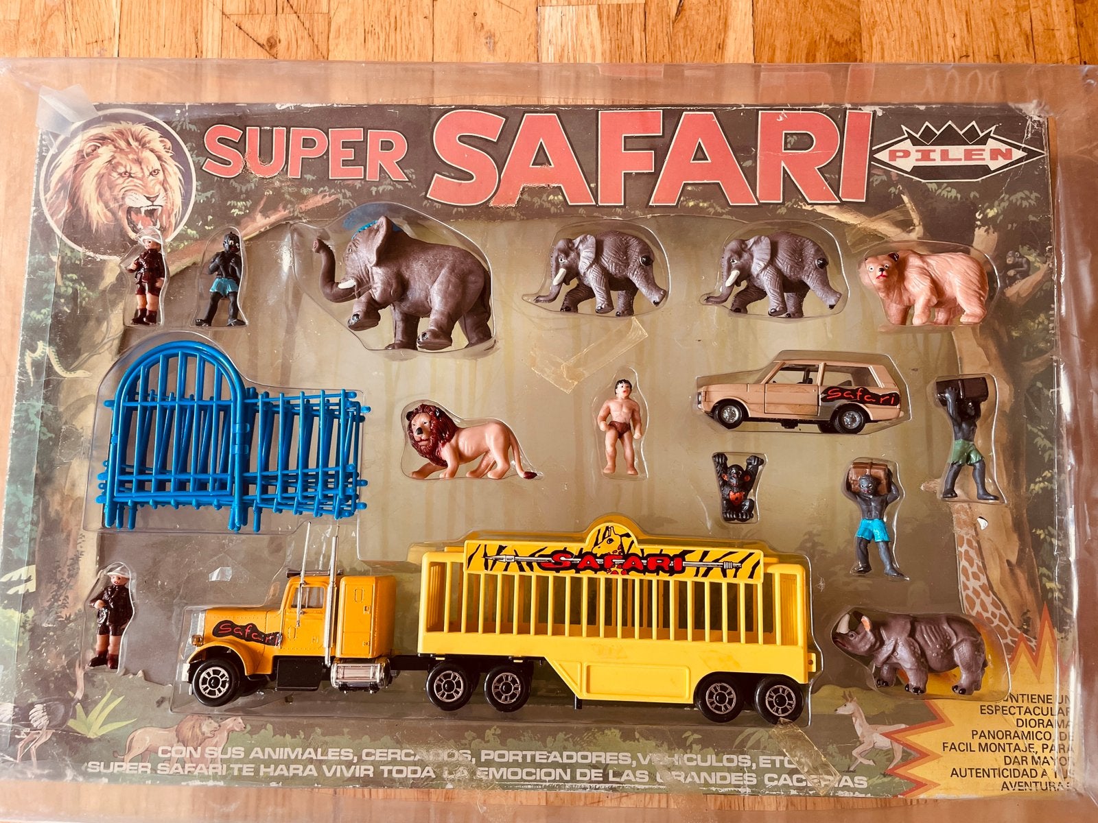 Pilen (Spanje) Safari giftset met Range Rover, Antiek en Kunst, Antiek | Speelgoed, Verzenden