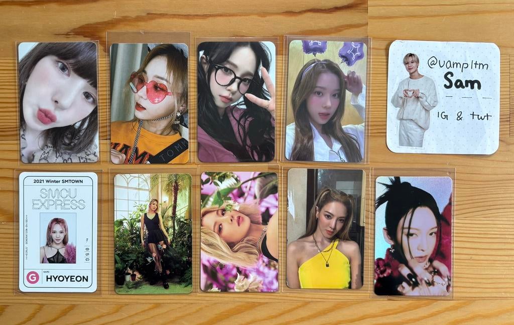 AESPA SNSD RED VELVET PHOTOCARDS PCS, Verzenden, Zo goed als nieuw, Foto of Kaart