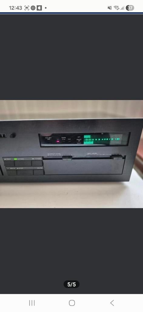 Yamaha TC-920B Cassettedeck - Natural Sound Stereo, Ophalen of Verzenden, Enkel, Overige merken, Tape counter