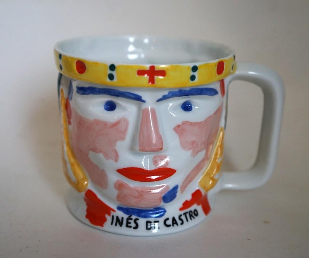design kruik porselein SARGADELOS Inés De Castro kleur., Gebruikt, Overige typen, Ophalen of Verzenden, Overige stijlen