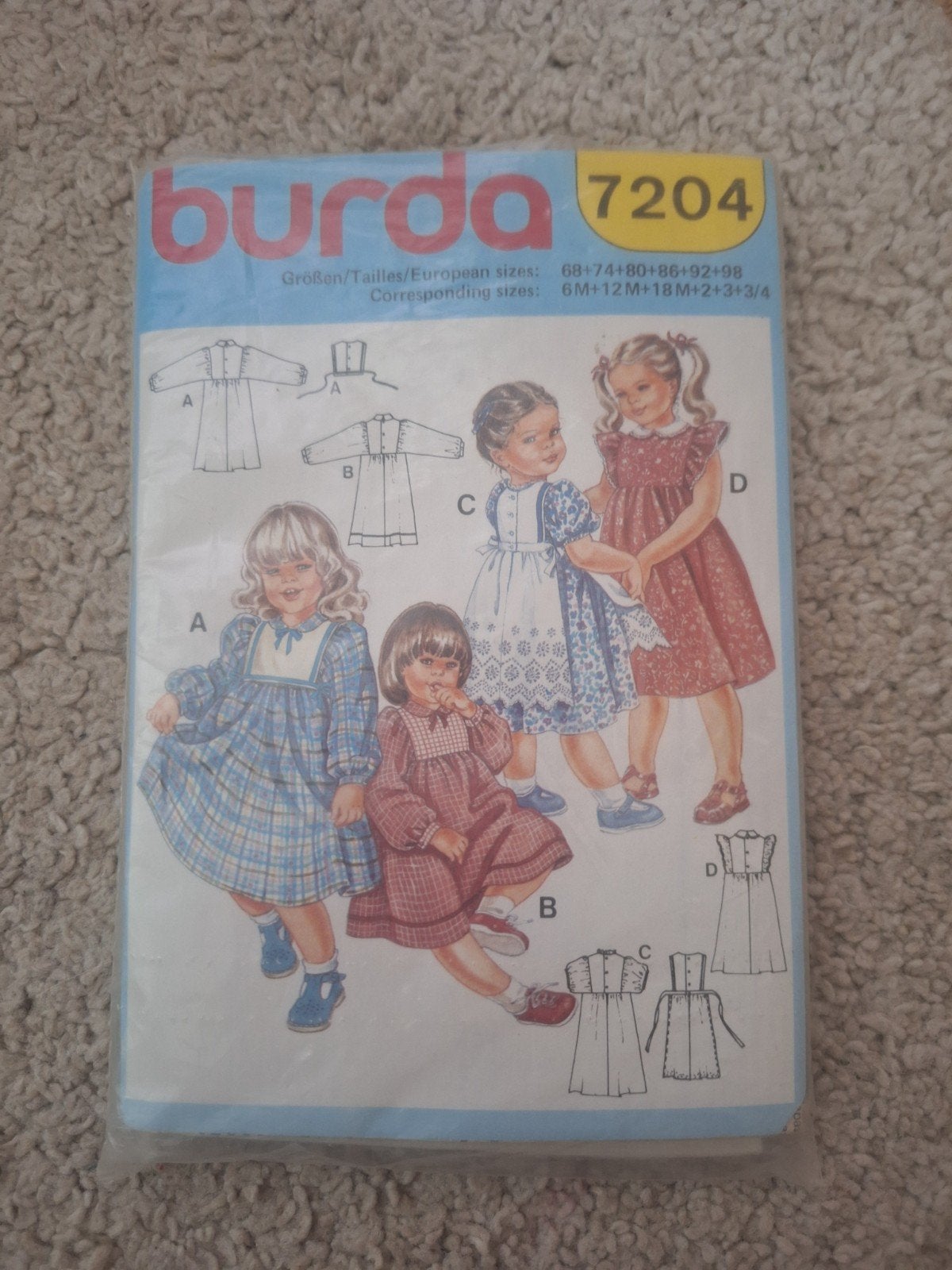 Burda naaipatronen voor kinderkleding - Jurkjes, Kind, Overige typen, Gebruikt, Burda
