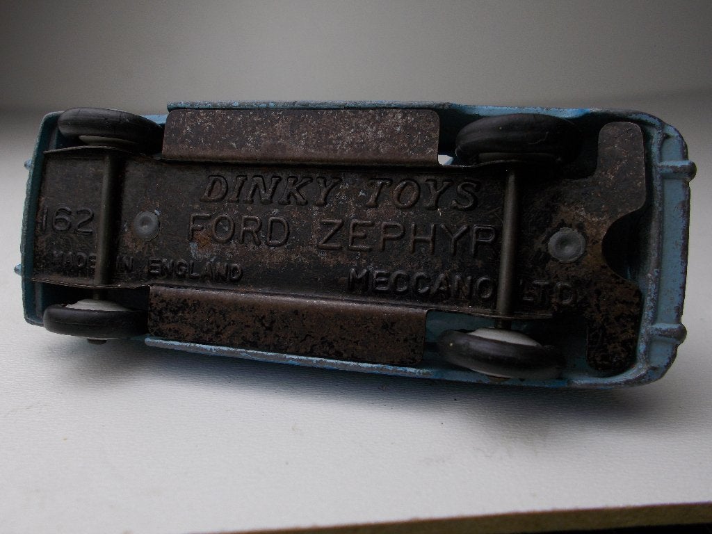 1956 Dinky Toys 162 FORD ZEPHYR (TWO TONE BLUE) -F-, Ophalen of Verzenden, Gebruikt, Auto, Dinky Toys