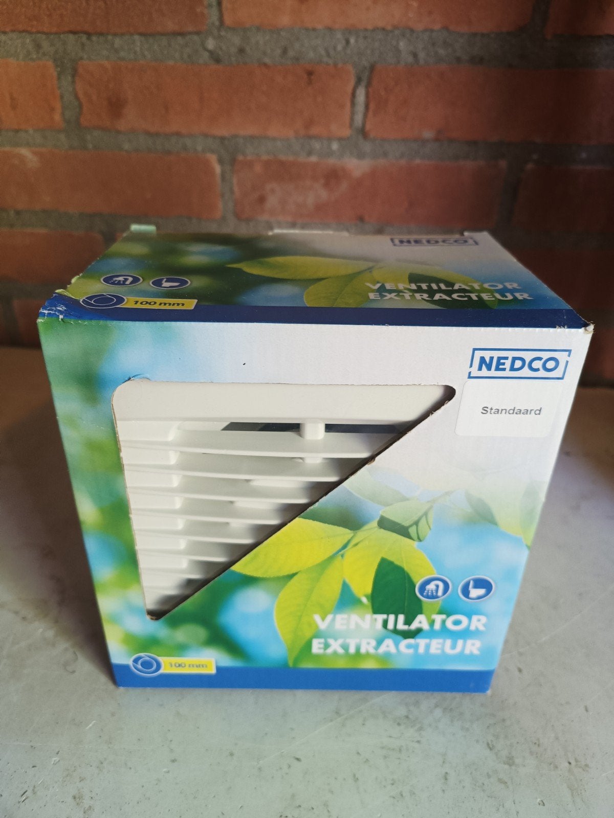 NEDCO EF100 Badkamer/Toilet Ventilator 100mm, Ophalen of Verzenden, Nieuw, Ventilator