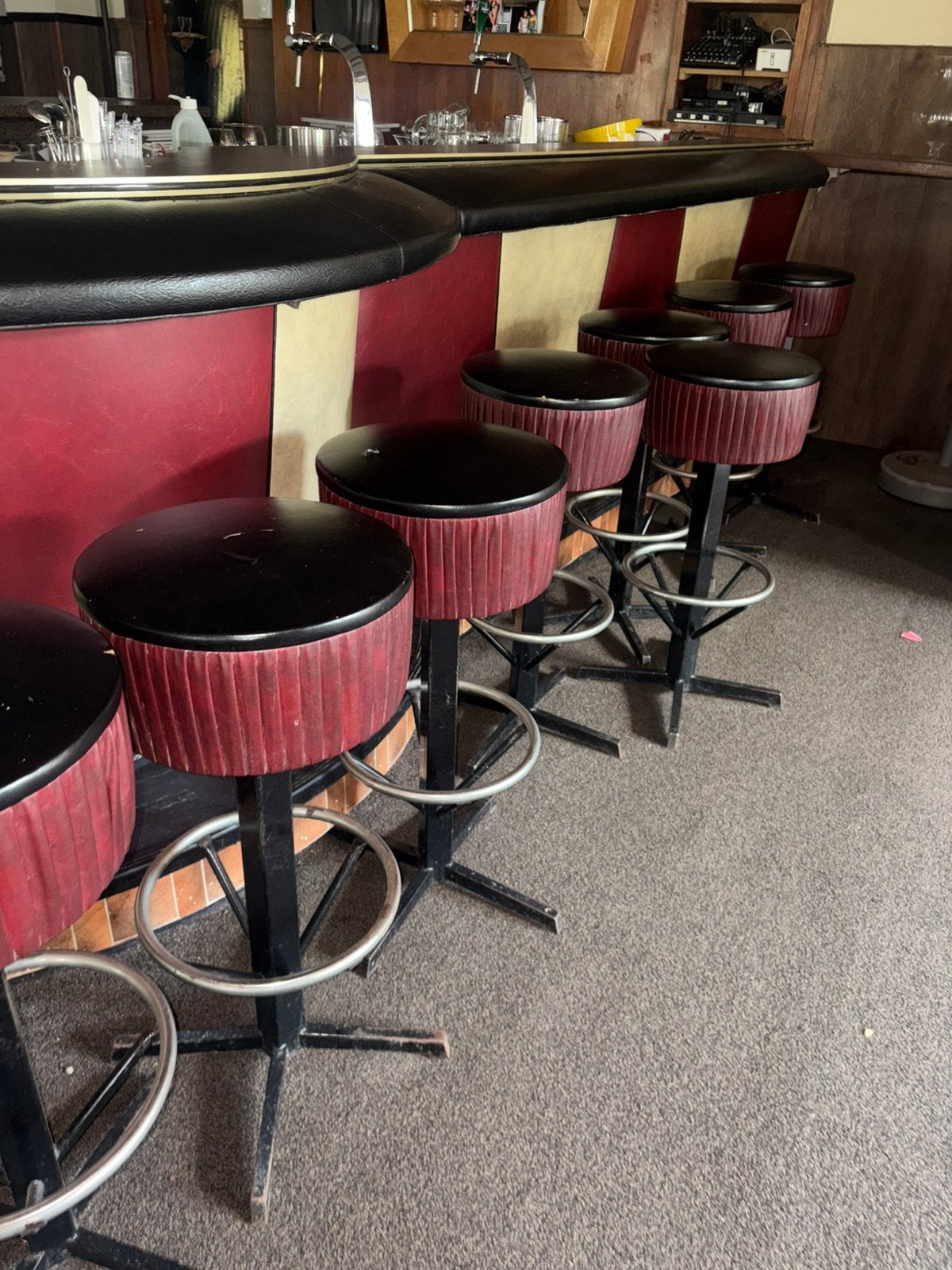 Klassieke retro bar krukken 18 stuks, Ophalen, Gebruikt