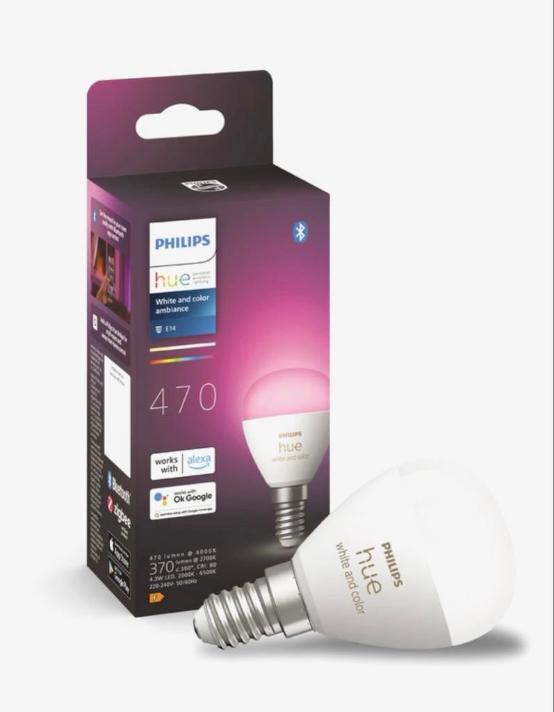 GEZOCHT: Philips Hue 470 E14 White & Color Kogellamp, Ophalen of Verzenden, Nieuw