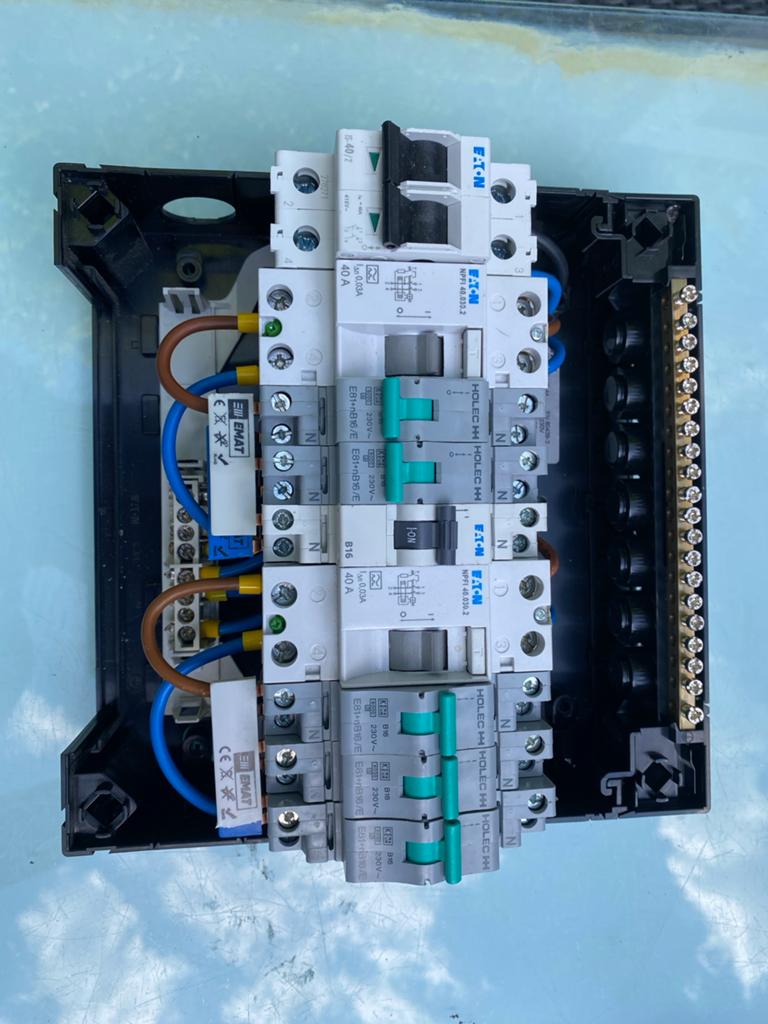 Eaton Holec verdeler,  1 fase, 6 groepen, Hfd schakelaar 40A, Ophalen of Verzenden, Gebruikt