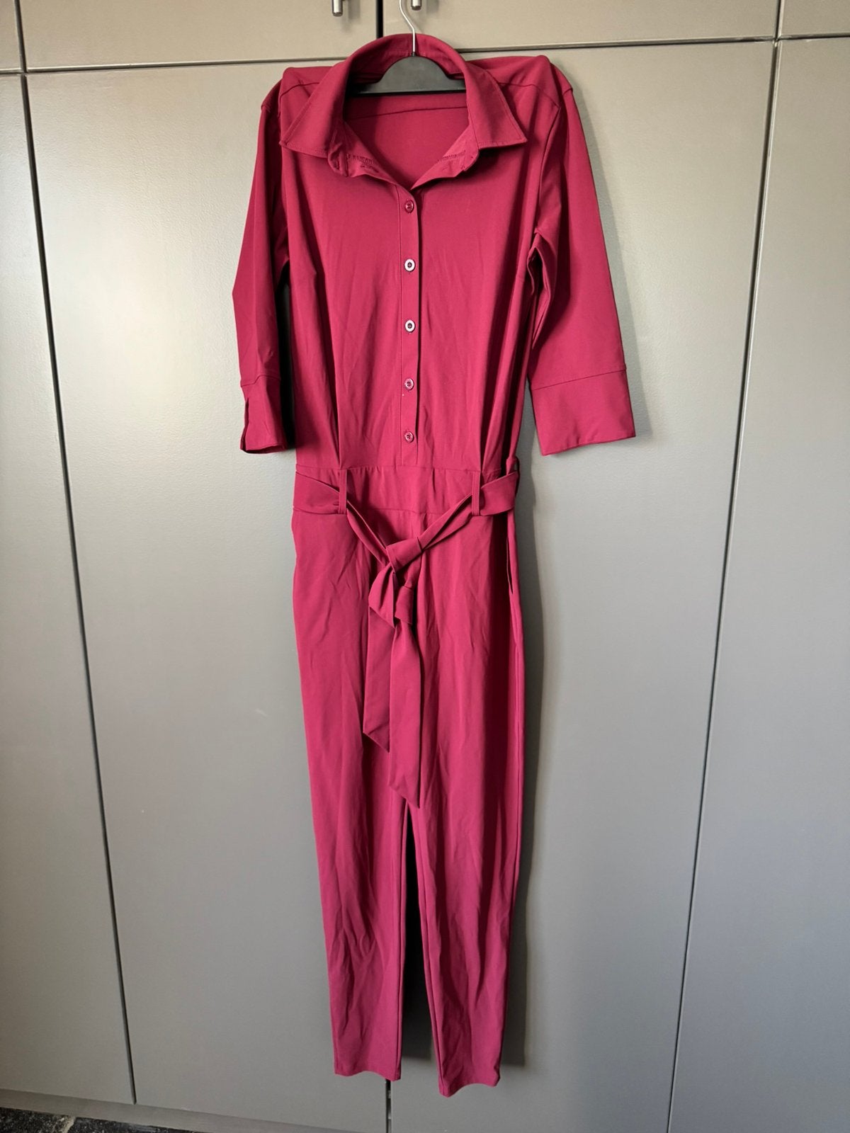 Studio Anneloes jumpsuit Angelique bordeaurood maat L, Verzenden, Zo goed als nieuw, Maat 42/44 (L), Rood
