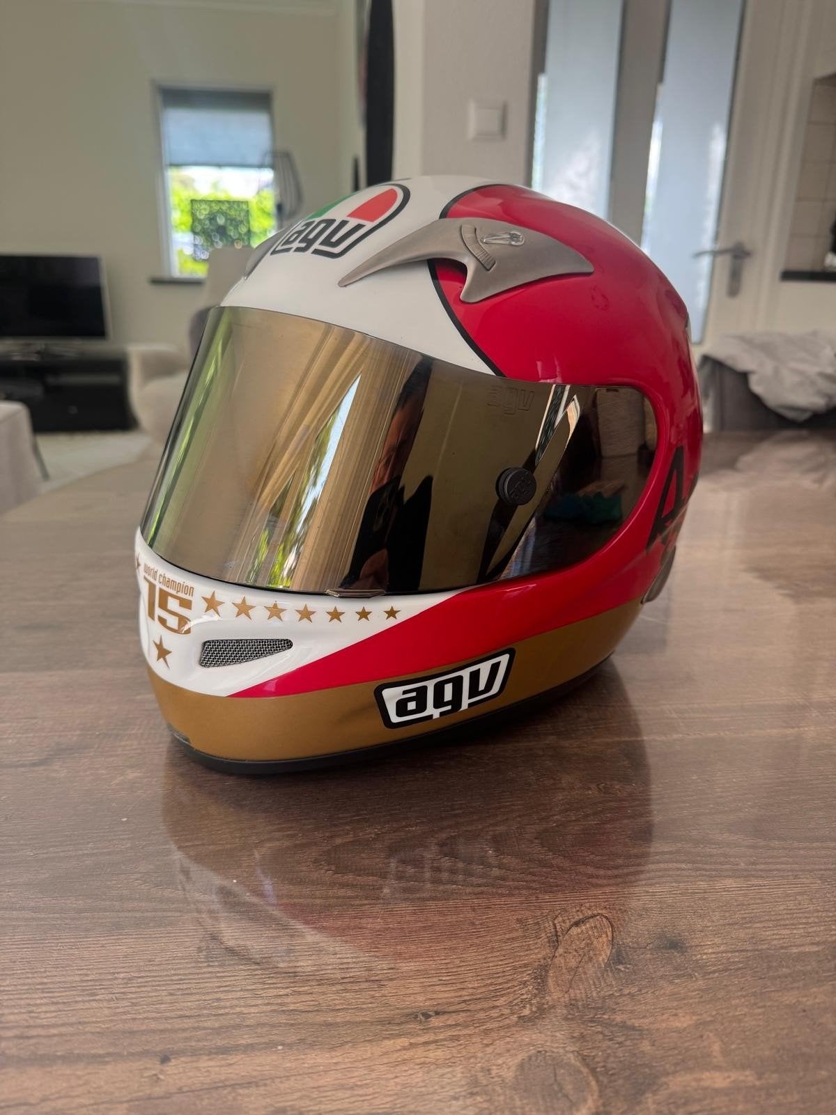 AGV Agostini Helm, Motoren, Kleding | Motorhelmen, Ophalen of Verzenden