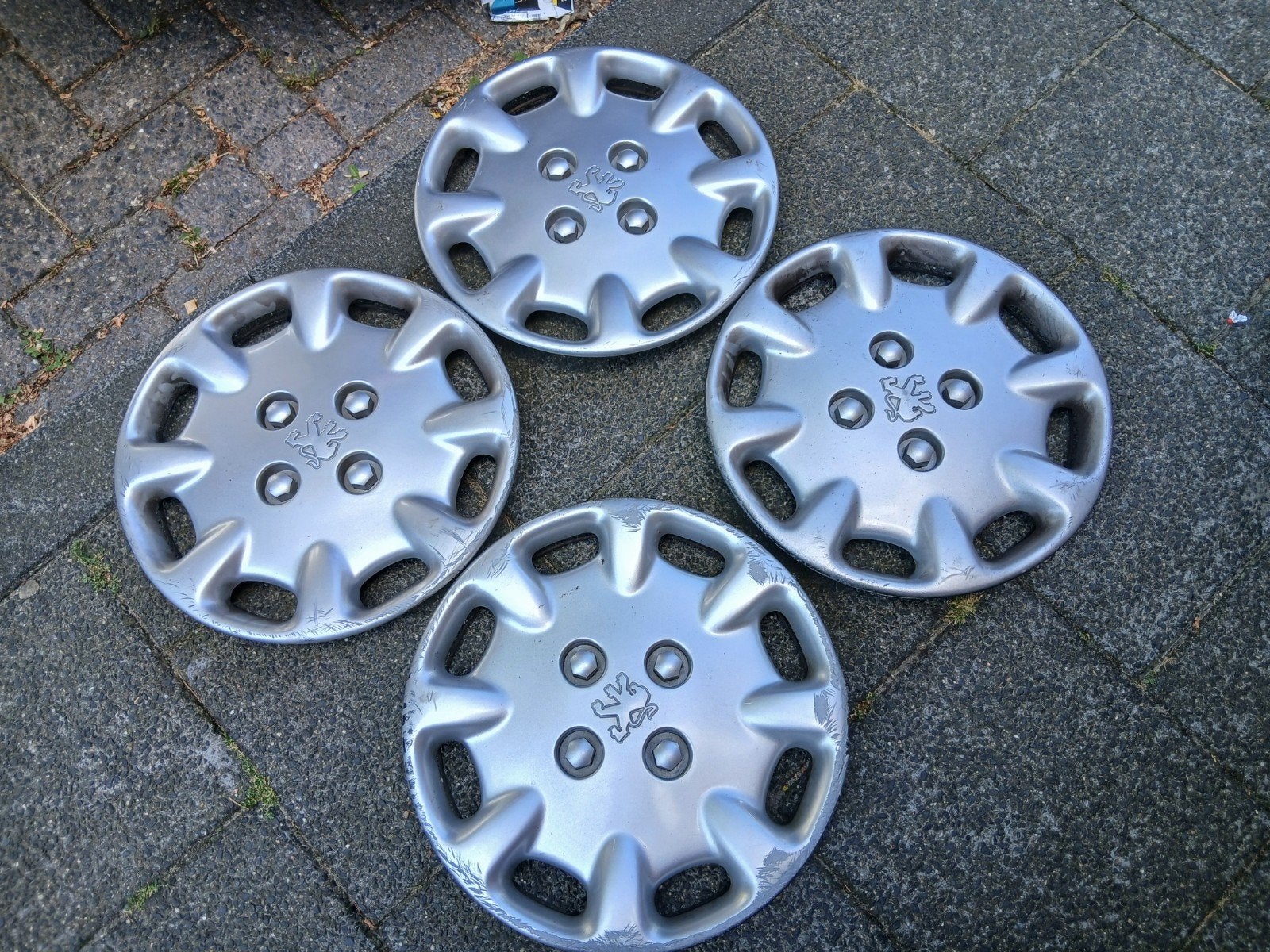 Te koop Wieldoppen Peugeot 4 stuks, Ophalen, Gebruikt
