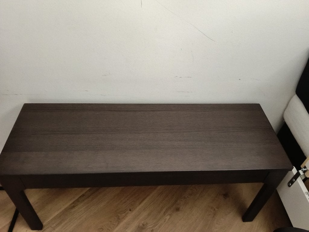 Houten bankje (ikea), Huis en Inrichting, Ophalen, Zo goed als nieuw, Bruin, Eén