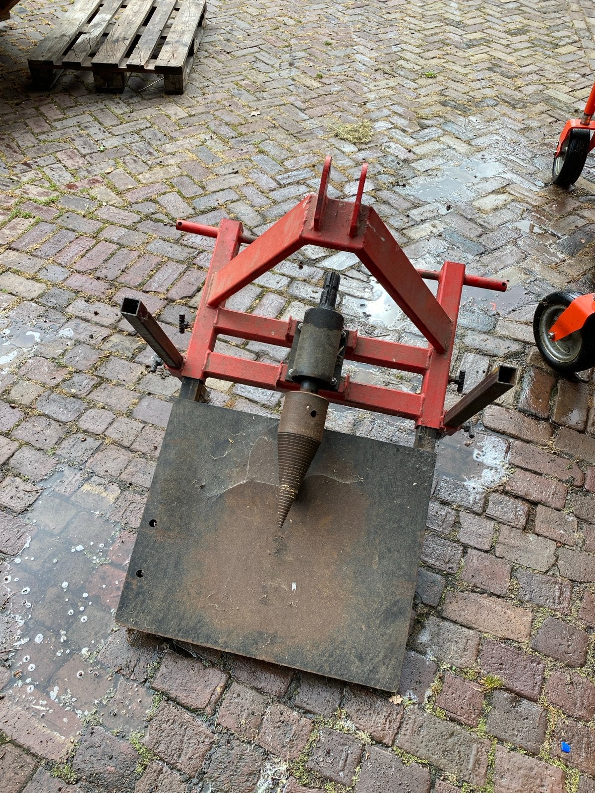 Houtklover kegel kegelkloofmachine kegelklover, Ophalen